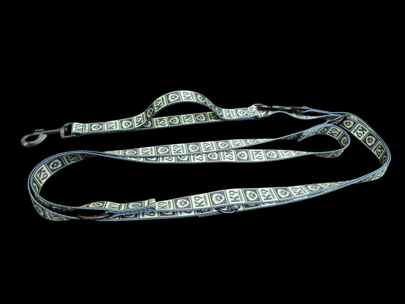 SMYCZ PRZEPINANA Z RĄCZKĄ PRZEDNIĄ  I LOGO K9 THORN 255 CM.