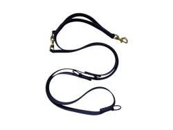 Smycz przepinana z rączką przednią 255 cm - Blue Line