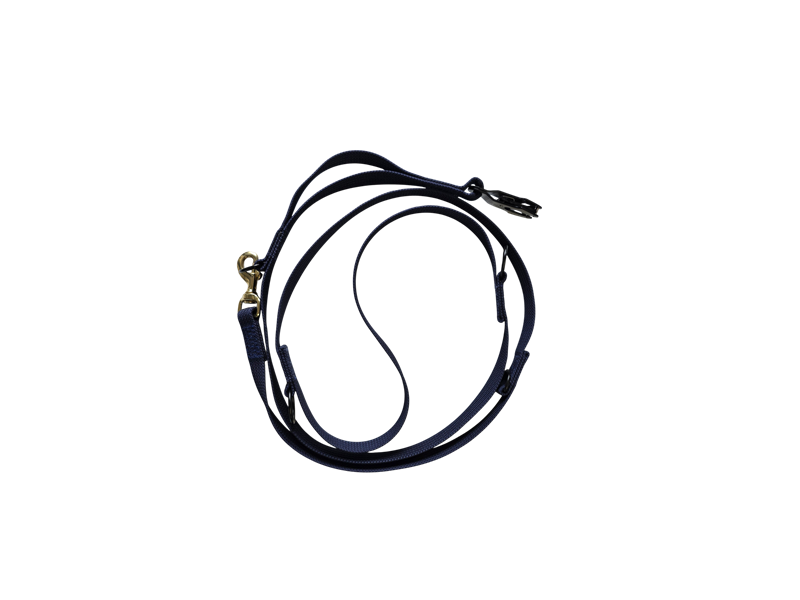 Smycz przepinana z rączką przednią Kong Frog 255 cm - Blue Line