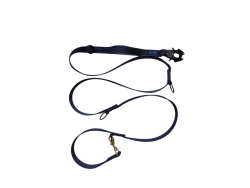 Smycz przepinana z rączką przednią Kong Frog 255 cm - Blue Line